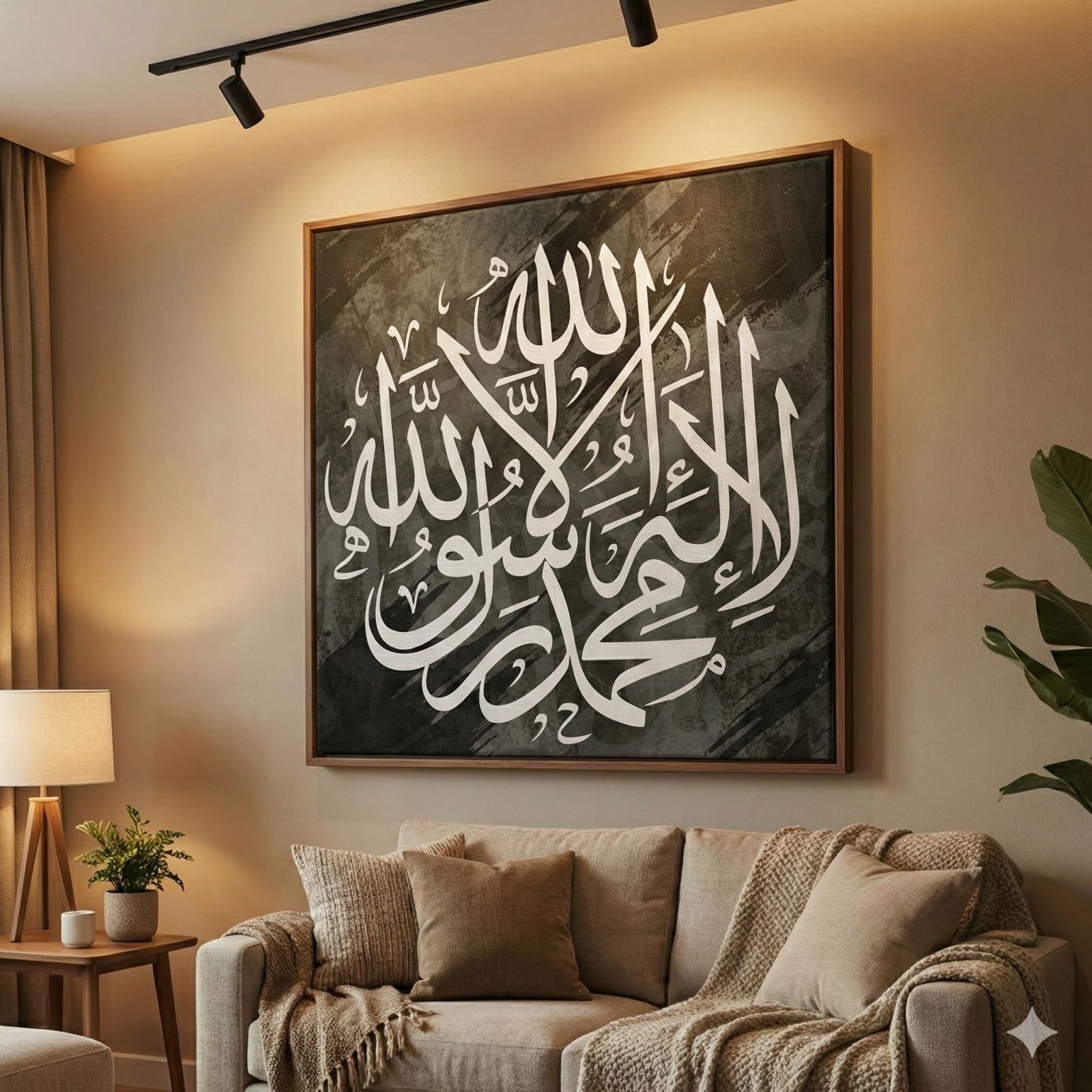 Allah & Muhammed Framed Canvas